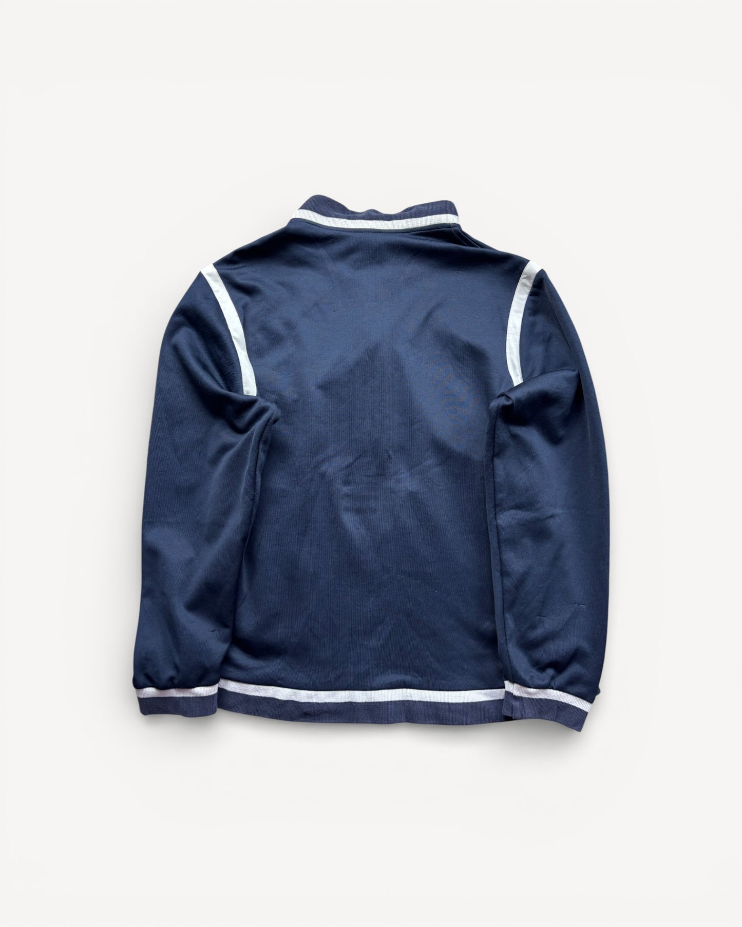 LACOSTE NAVY ZIP UP HOODIE (XL)