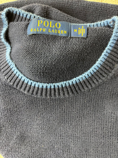 RALPH LAUREN NAVY KNIT (M)