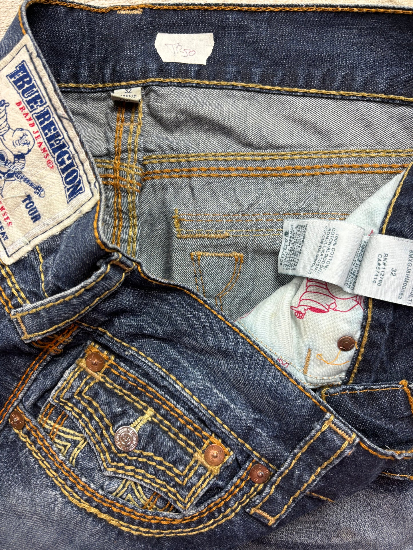 TRUE RELIGION JEANS W32 L34 #TR50