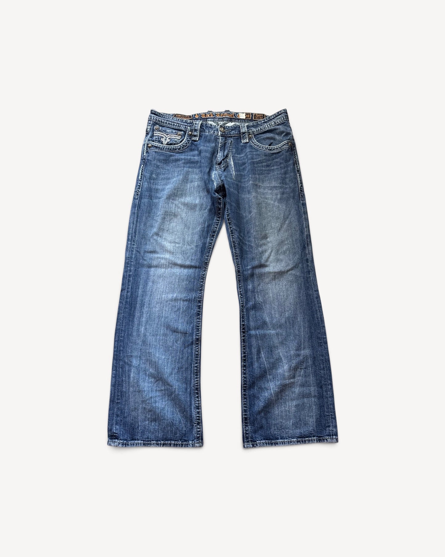 ROCK REVIVAL JEANS W38 L34 #RR33
