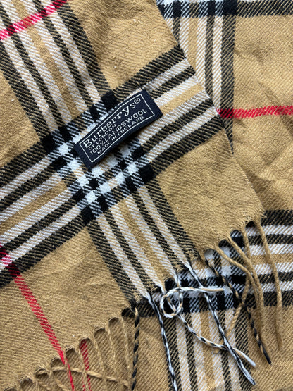 BURBERRY NOVACHECK SCARF BEIGE