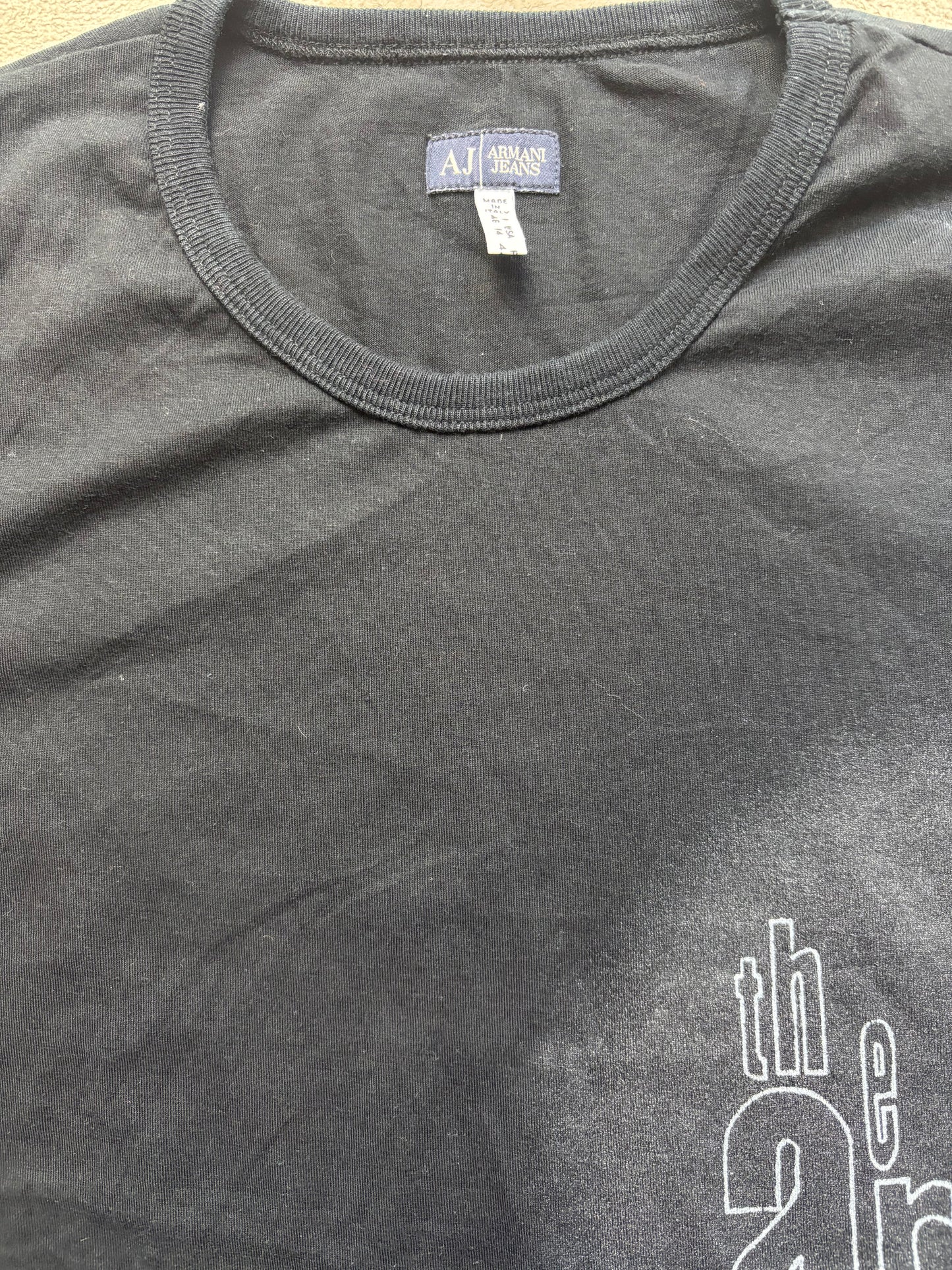 ARMANI BLACK T-SHIRT (S)