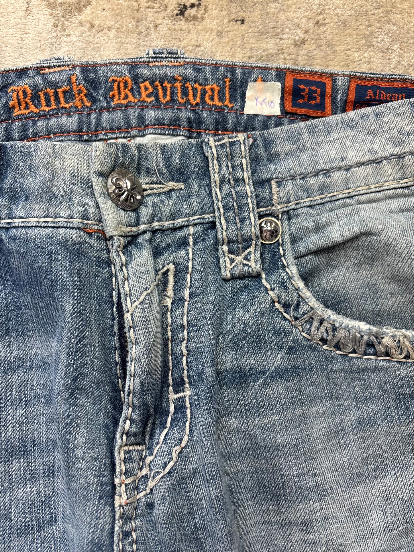 ROCK REVIVAL JEANS W33 L32 #RR10