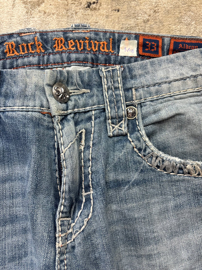 ROCK REVIVAL JEANS W33 L32 #RR10