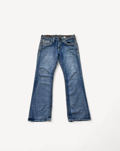 ROCK REVIVAL JEANS W33 L34 #RR12