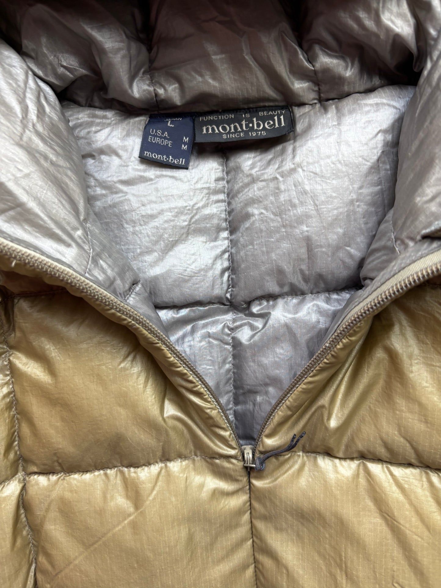 MONTBELL BEIGE PUFFER JACKET (M)
