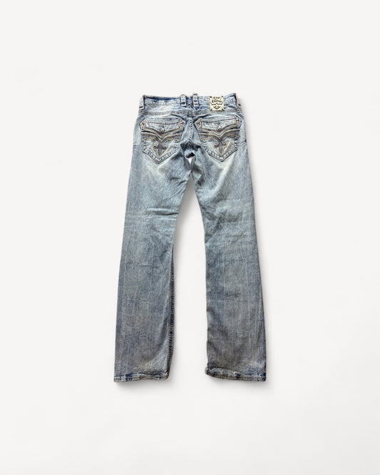 ROCK REVIVAL JEANS W33 L34 #RR27