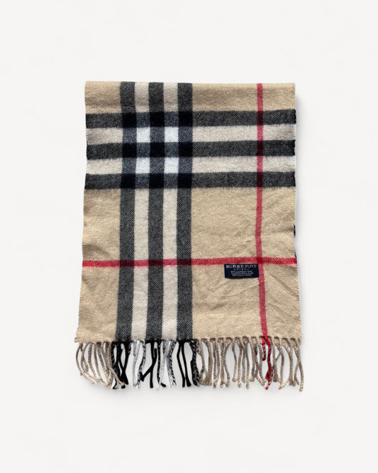 BURBERRY NOVACHECK SCARF BEIGE