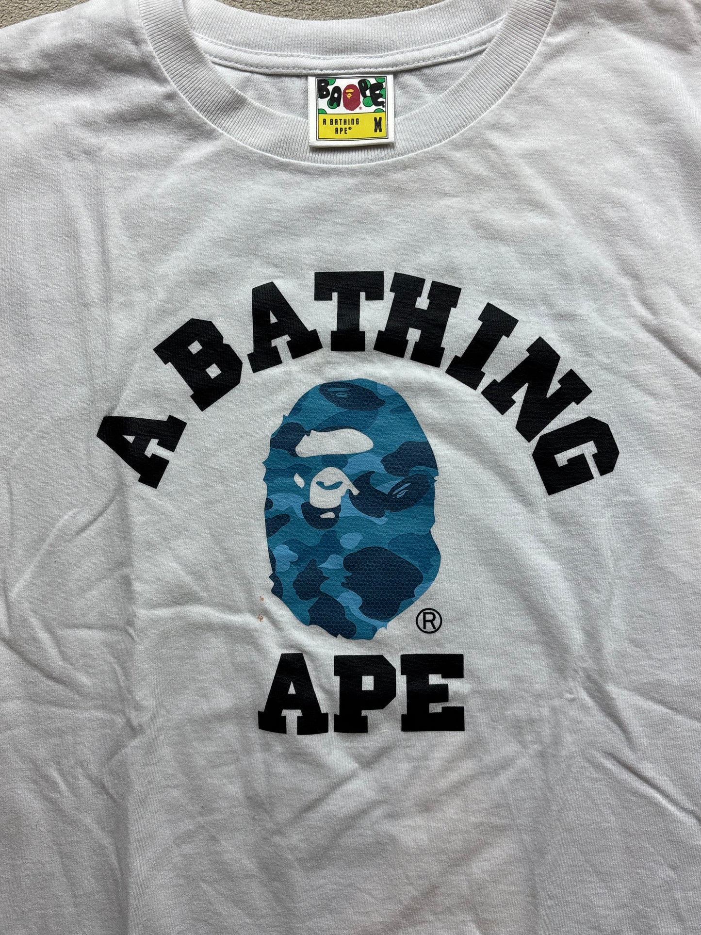 BAPE WHITE T-SHIRT (M)