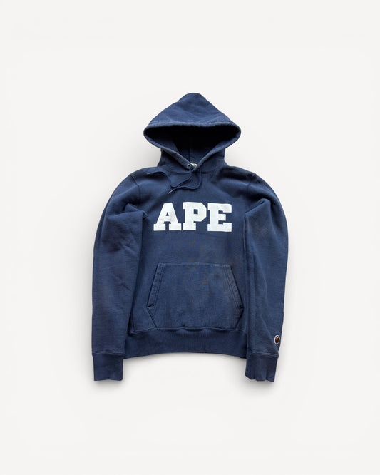 BAPE NAVY HOODIE (M)