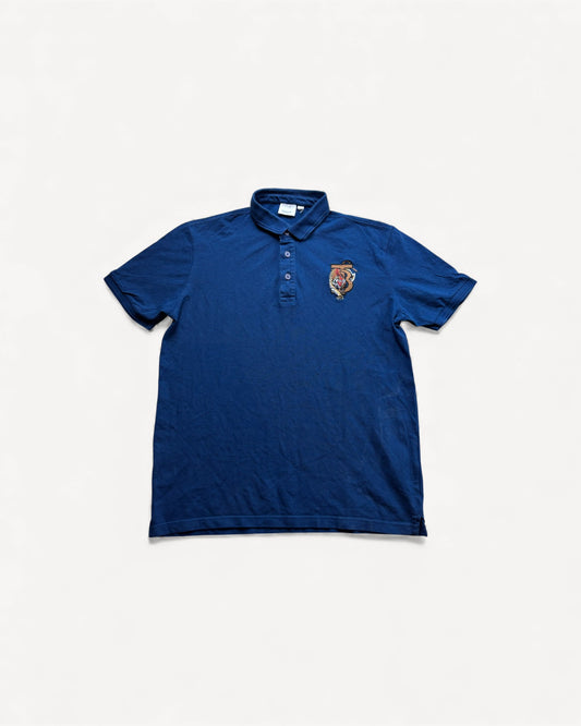 BURBERRY NAVY POLO SHIRT (XL)