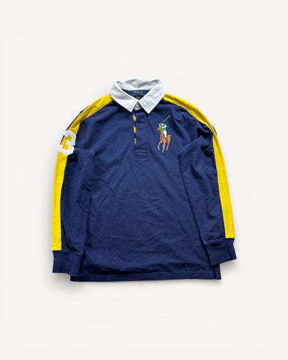 RALPH LAUREN LONGSL. POLO SHIRT NAVY (S)