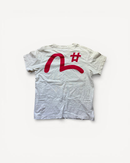 EVISU WHITE T-SHIRT (M)