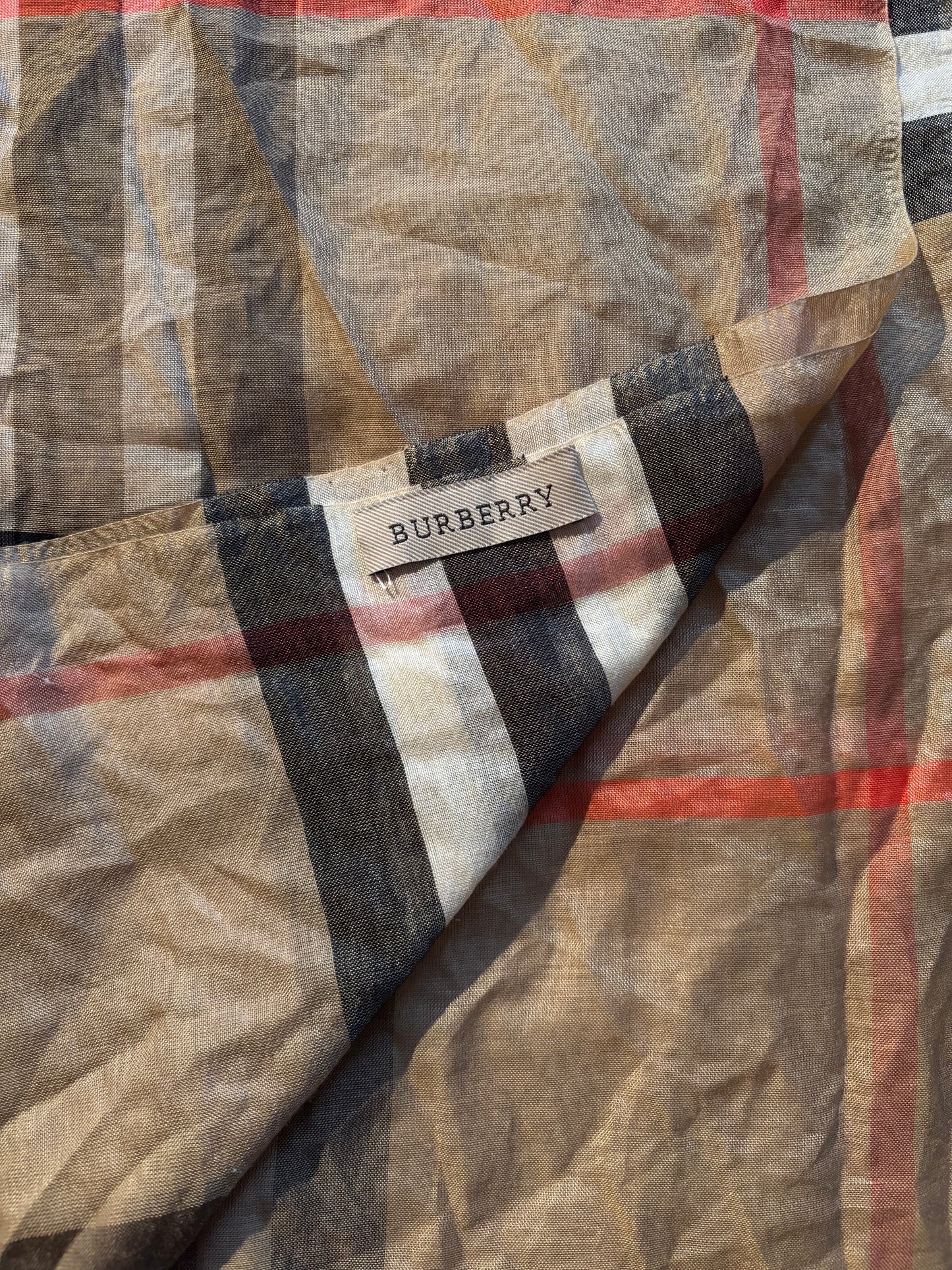BURBERRY NOVACHECK SCARF BEIGE