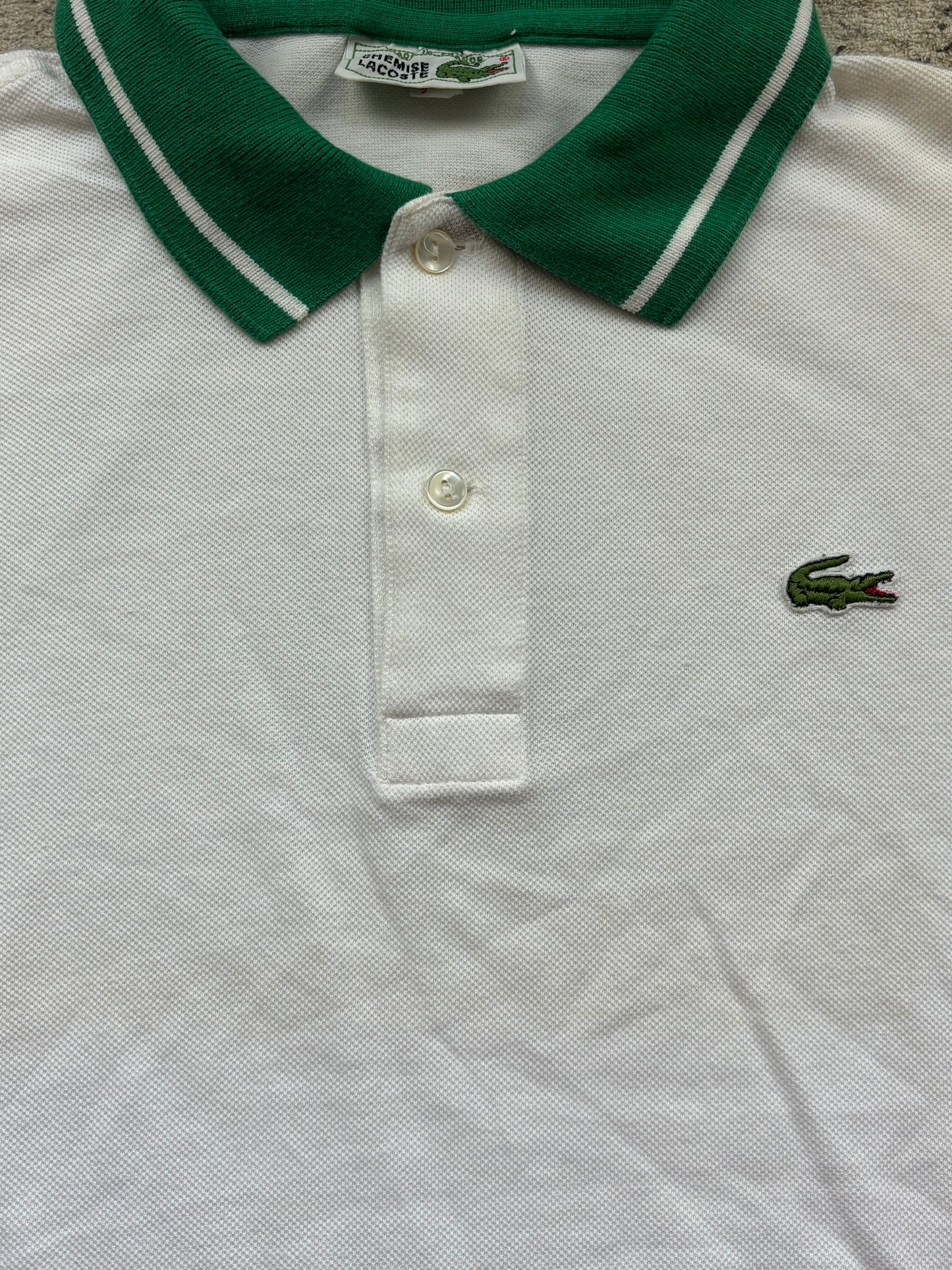 LACOSTE POLO SHIRT WHITE (M)