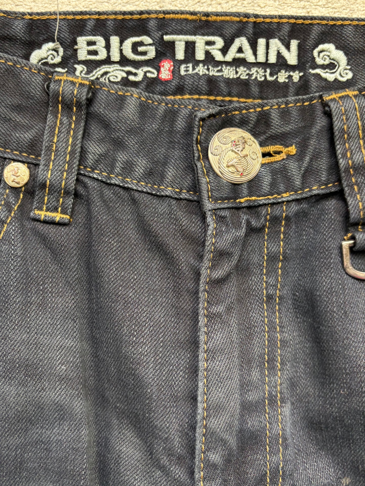 JAPANESE EMBROIDERED DENIM W32 L32 #JAP12