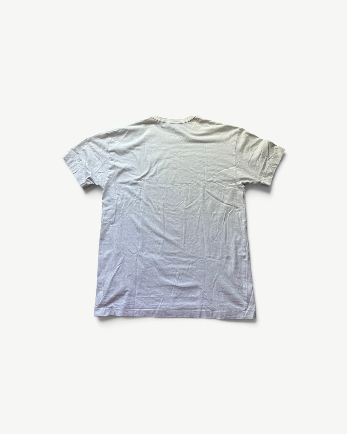 CDG PLAY WHITE T-SHIRT (L/XL)