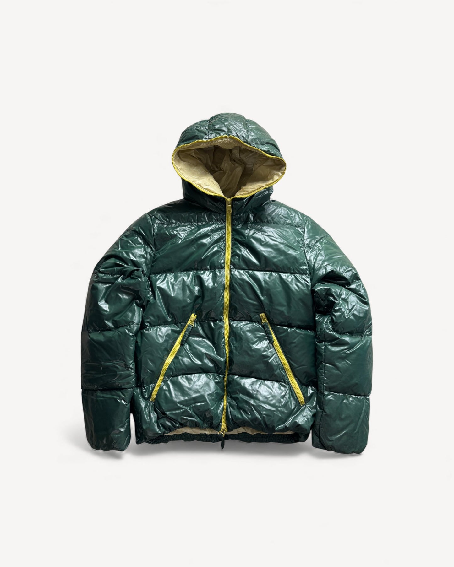 DUVETICA GREEN PUFFER JACKET (M)