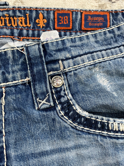 ROCK REVIVAL JEANS W38 L34 #RR24