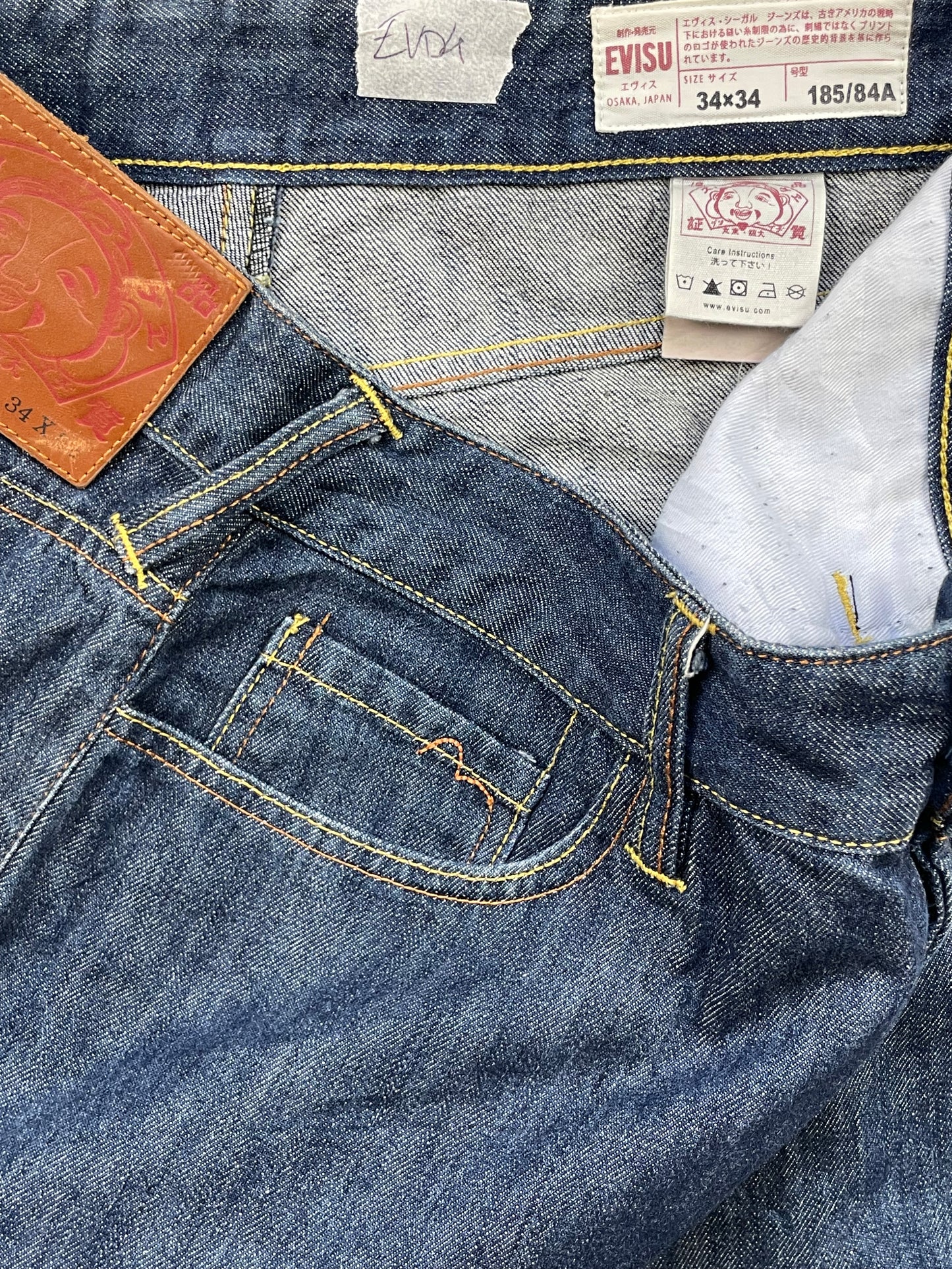 EVISU DIACOCK JEANS W34 L30 #EVD4