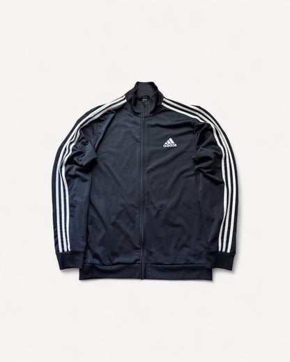ADIDAS BLACK ZIP UP VEST (L)