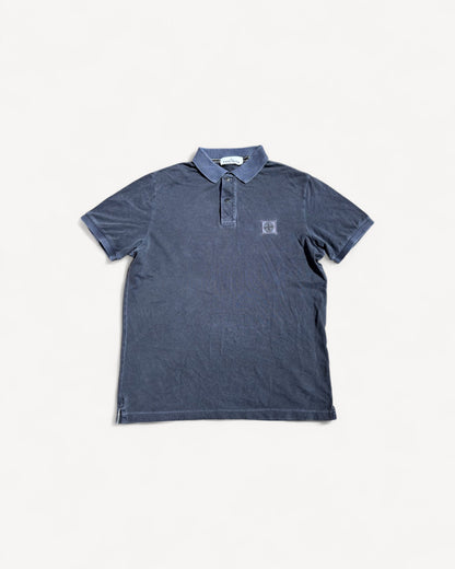 STONE ISLAND NAVY POLO SHIRT (L)