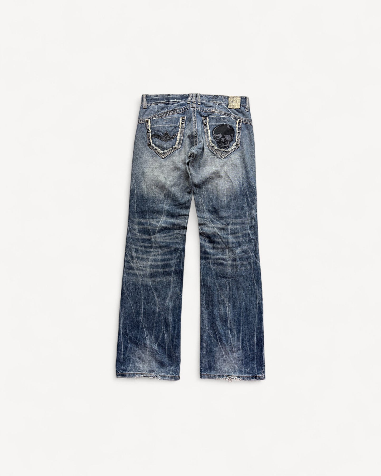 JAPANESE EMBROIDERED DENIM W36 L32 #JAP14