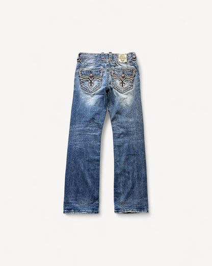 ROCK REVIVAL JEANS W34 L32 #RR20