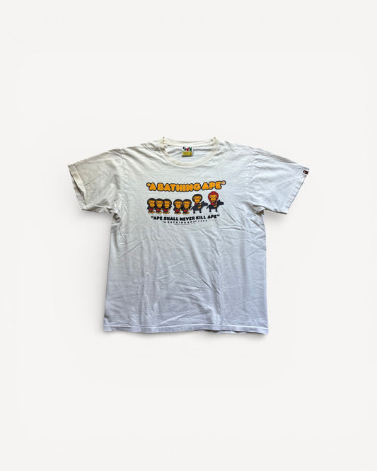 BAPE WHITE T-SHIRT (L)