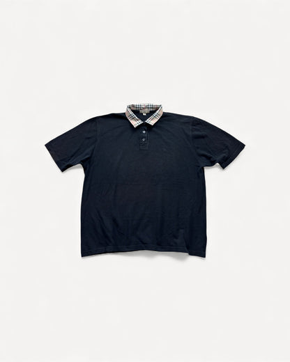 BURBERRY BLACK POLO SHIRT (L)