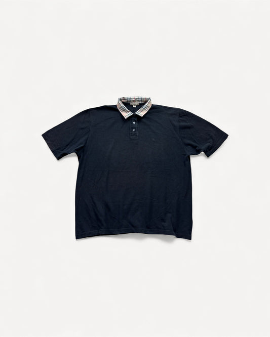 BURBERRY BLACK POLO SHIRT (L)