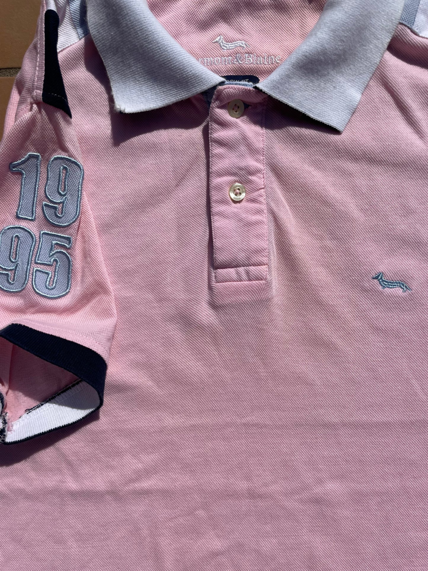 PINK DOG POLO SHIRT (M)