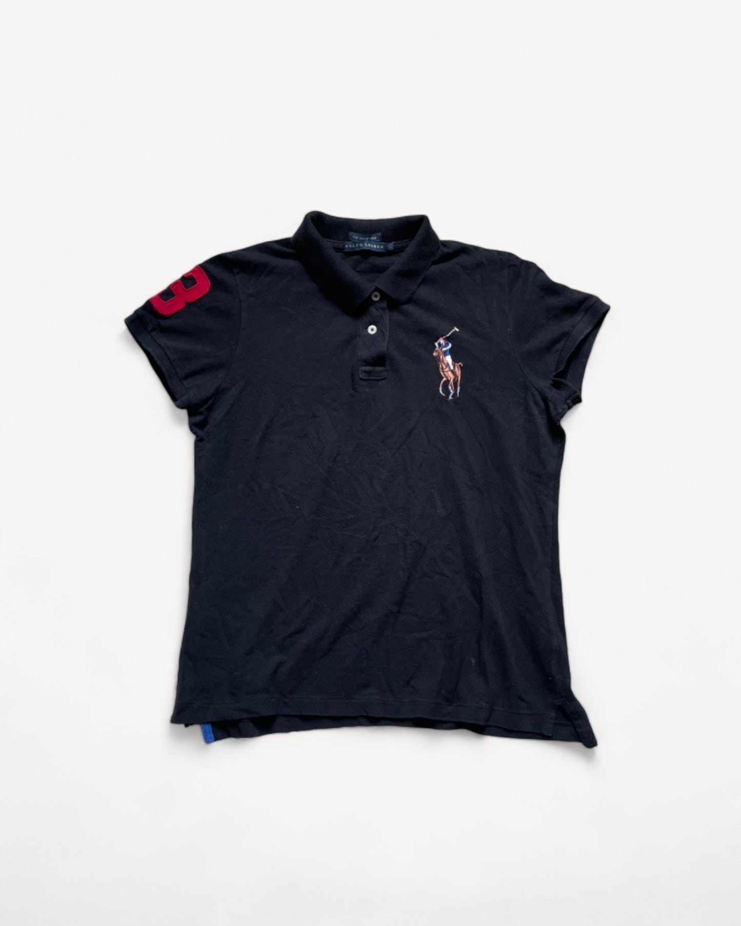 RALPH LAUREN POLO SHIRT BLACK (XS)