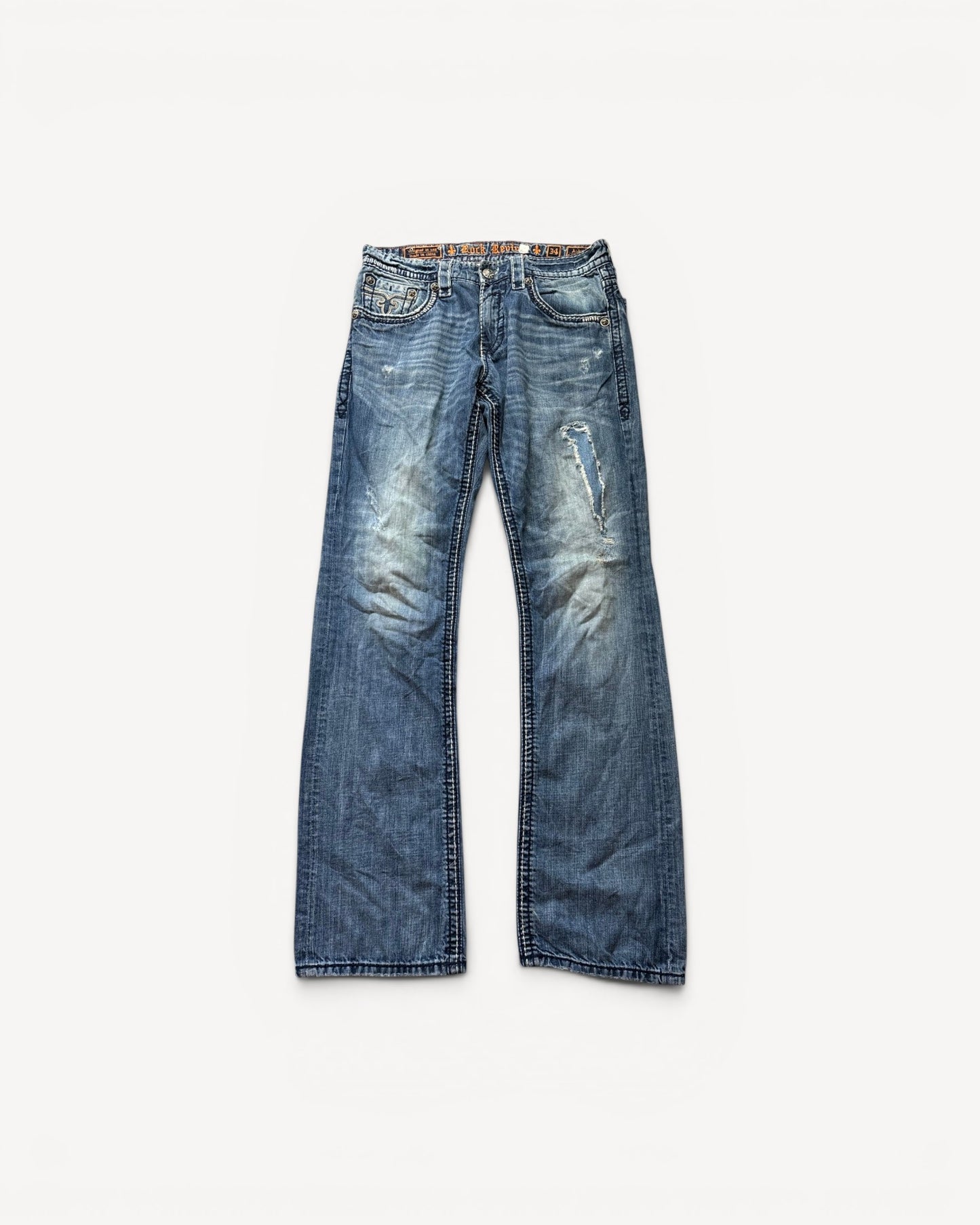 ROCK REVIVAL JEANS W34 L34 #RR45