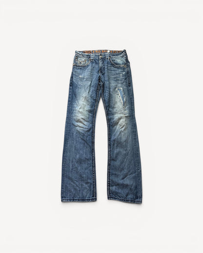 ROCK REVIVAL JEANS W34 L34 #RR45