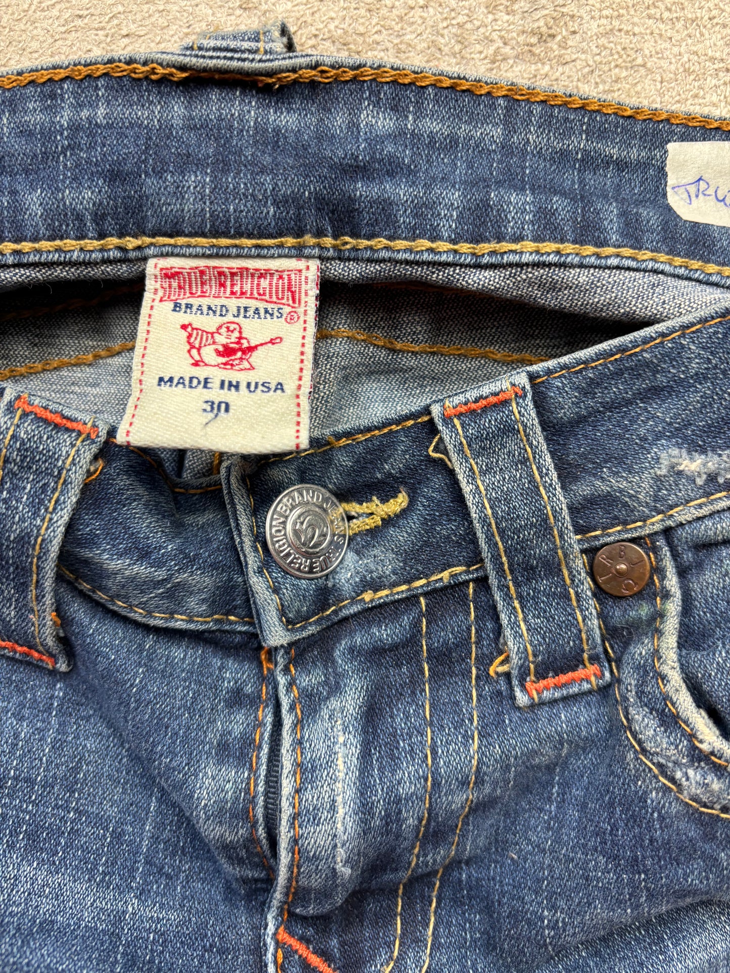 TRUE RELIGION JEANS W30 L32 #TR47