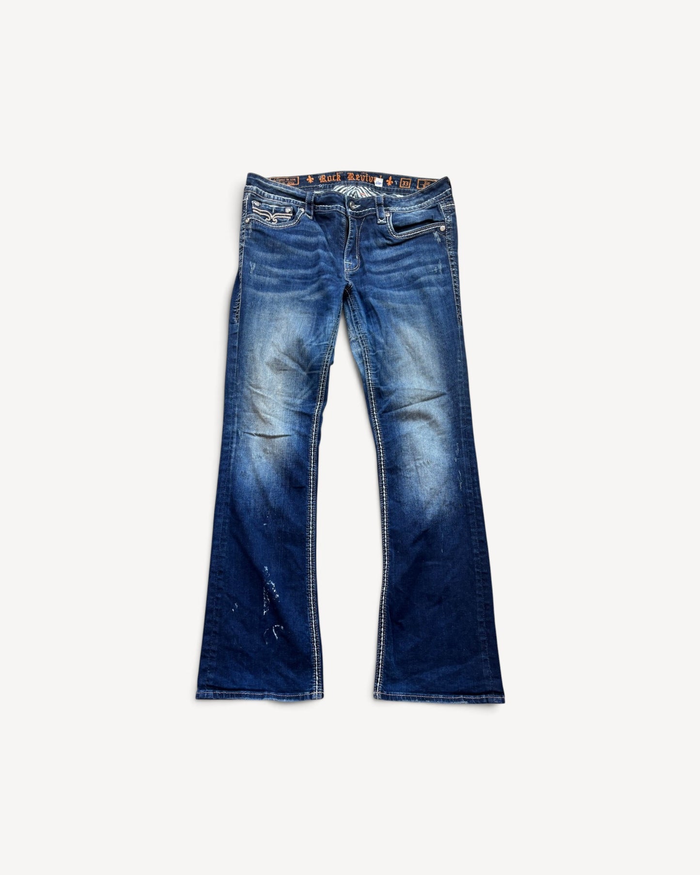 ROCK REVIVAL JEANS W33 L32 #RR24