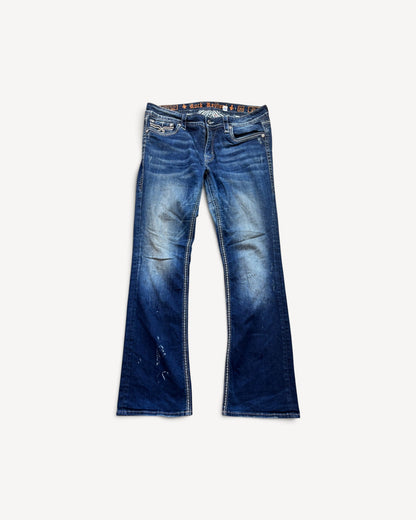 ROCK REVIVAL JEANS W33 L32 #RR24