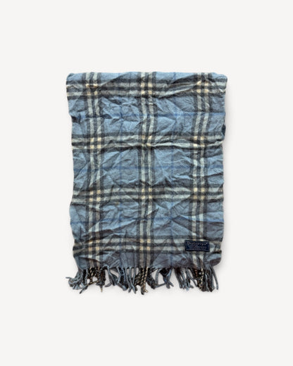 BURBERRY NOVACHECK SCARF BLUE