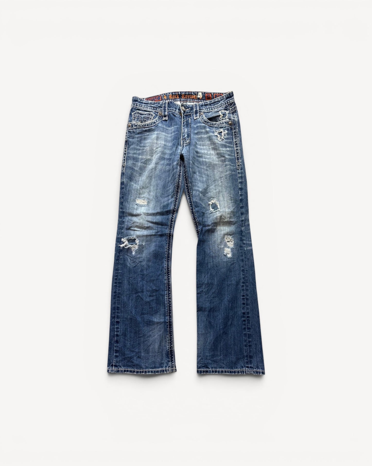 ROCK REVIVAL JEANS W34 L34 #RR42