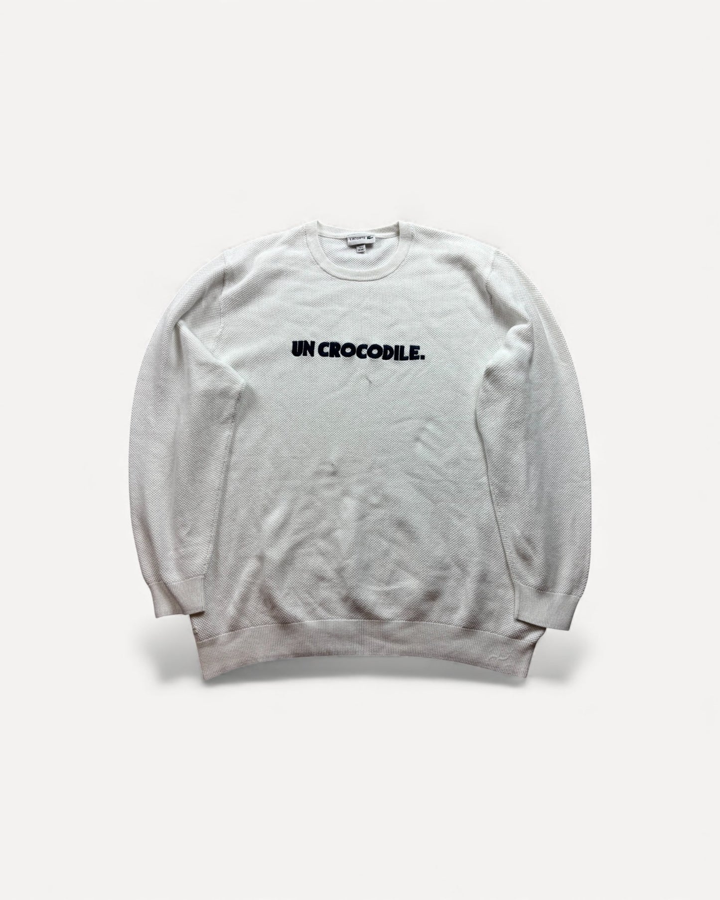 LACOSTE WHITE KNIT (XL)