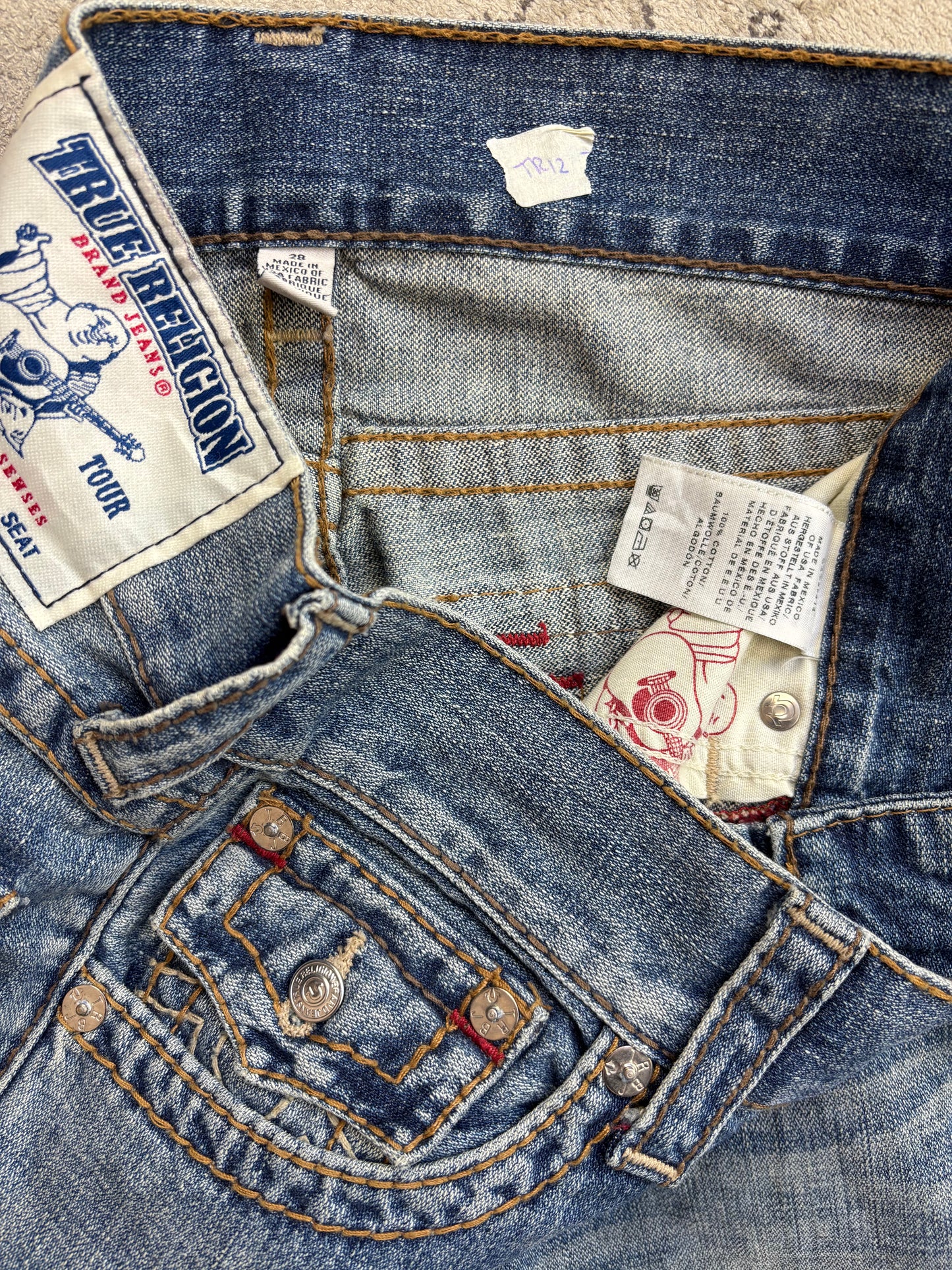 TRUE RELIGION JEANS W28 L34 #TR12