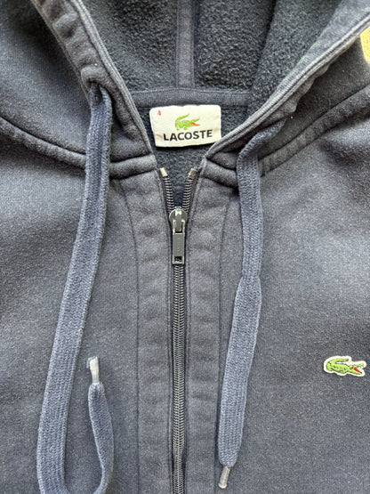 LACOSTE NAVY ZIP UP VEST (M)
