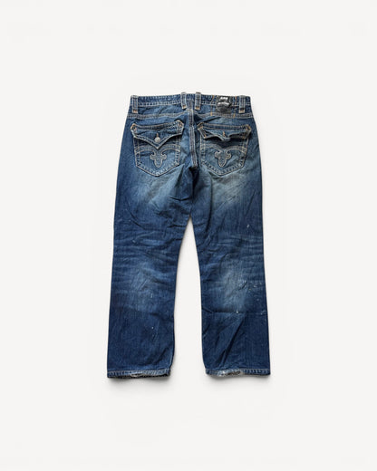 ROCK REVIVAL JEANS W34 L30 #RR46
