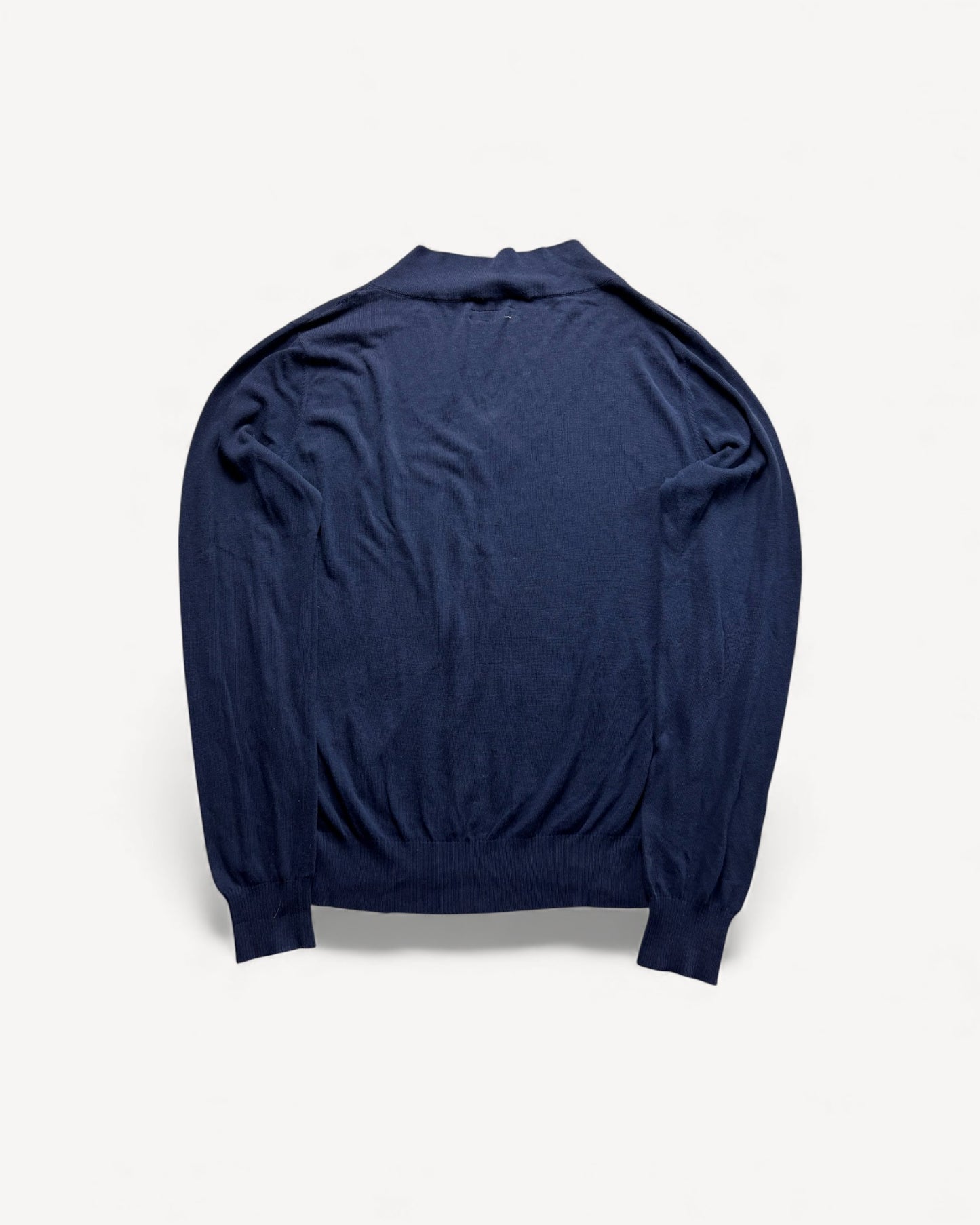 BURBERRY HALF ZIP UP KNIT (M)