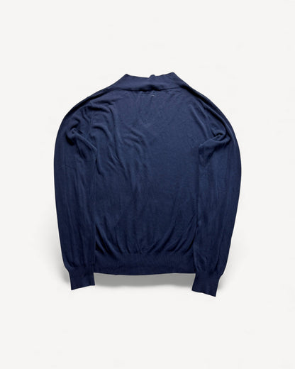 BURBERRY HALF ZIP UP KNIT (M)