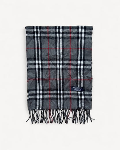 BURBERRY NOVACHECK SCARF GREY