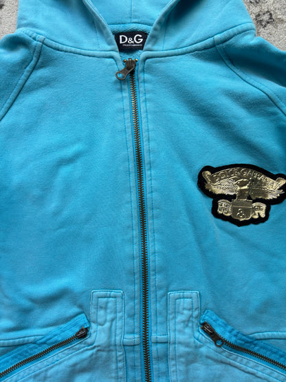 DOLCE & GABBANA WOMEN ZIP UP HOODIE (M)