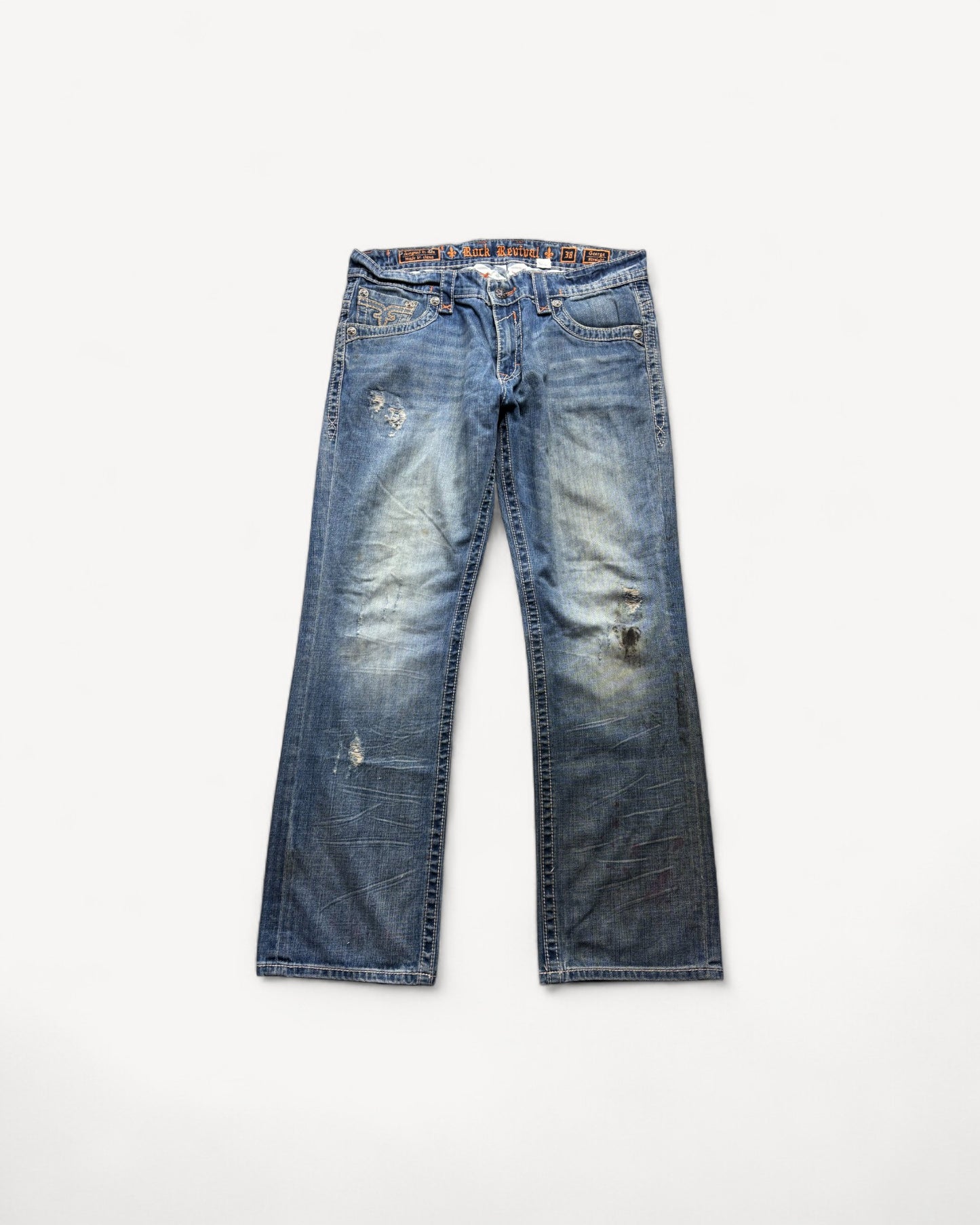 ROCK REVIVAL JEANS W38 L34 #RR30