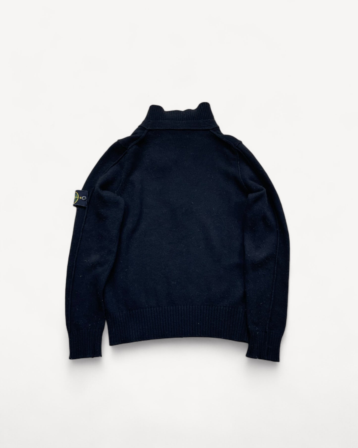 STONE ISLAND QUARTER ZIP UP KNIT (S)